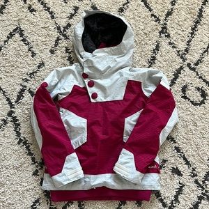 Women’s Oakley Pullover Snowboard/Ski Jacket - Size Small - Magenta/Gray